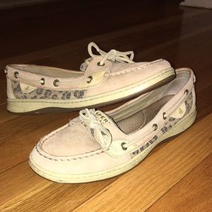 Sperry cheetah Sequined Boat Shoes